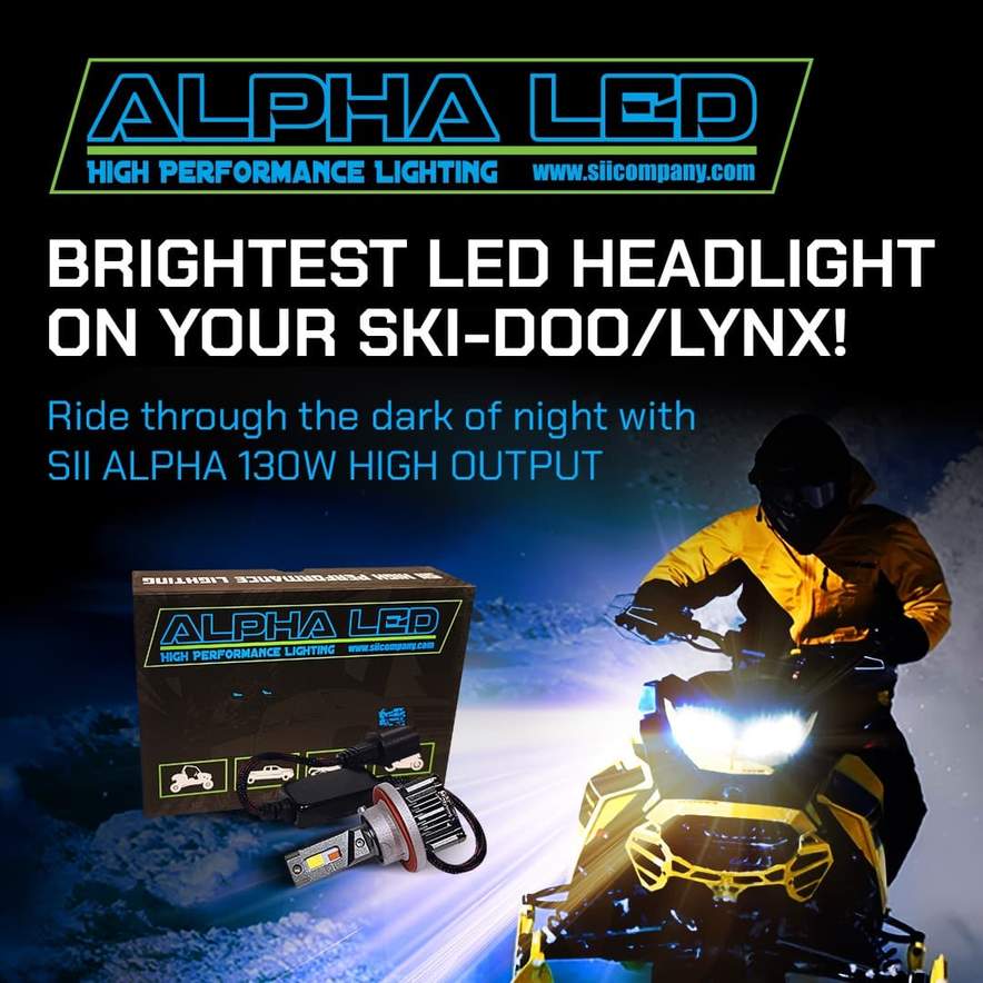 Snowmobile LED Headlight Conversion Kit